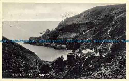 R650323 Guernsey. Petit Bot Bay. Postkarte. 1958