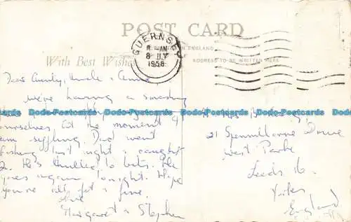 R650323 Guernsey. Petit Bot Bay. Postkarte. 1958