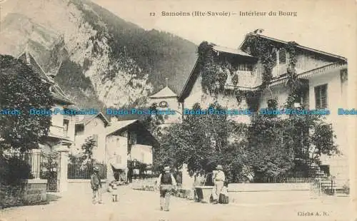 R649023 Samoens. Hte Savoie. Innenraum des Dorfes. A. B