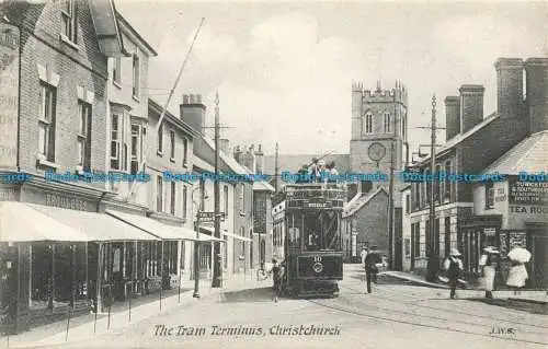 R649033 Christchurch. Die Endstation der Straßenbahn. J. Welch