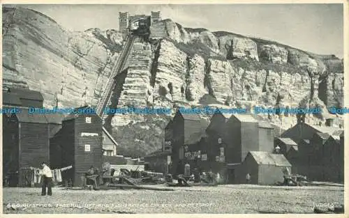 R648581 Hastings. East Hill Lift und Fischerkirche. Richter. 680. 1926