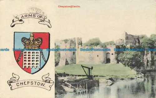 R649068 Chepstow. Chepstow Castle. H. Griffiths. 1906