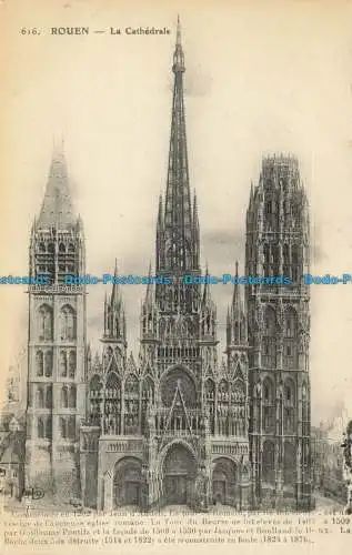 R649673 Rouen. Die Kathedrale. E. Le Deley