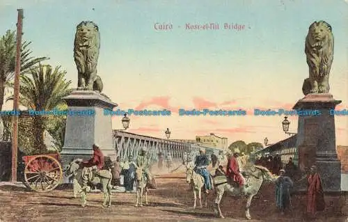 R650377 Kairo. Kasr el-Nil-Brücke. Kairo Postcard Trust