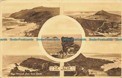 R650388 St. Just. Cape Cornwall von Carn Gloose. Priests Cove. A. Sampson. Gebraten