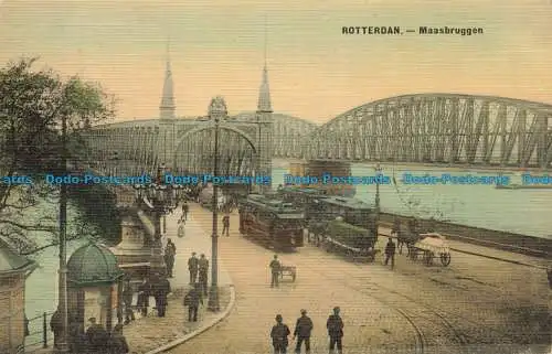 R649088 Rotterdan. Maasbruggen. M.A. Frank. 1911