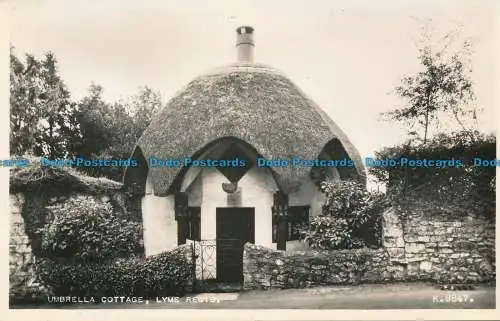 R649123 Regenschirmhaus. Lyme Regis. Valentinstag. Nr. KV8847. RP