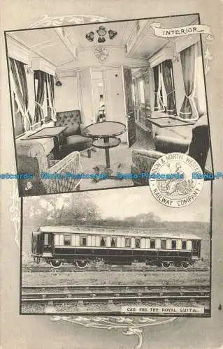 R649752 Innenraum. Auto für die Royal Suite. London and North Western Railway Comp