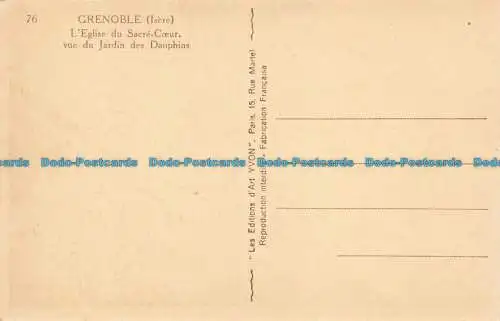 R649775 Grenoble. Isere. Die Herz-Jesu-Kirche. Yvon