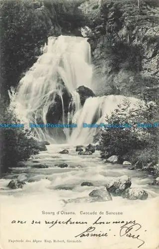 R649787 Bourg d Oisans. Saresne Wasserfall. Papierfabrik Des Alpes. Eug. Robert