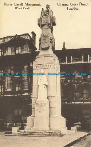 R651107 London. Charing Cross Road. Krankenschwester Cavell Monument. Frontansicht. M. und L.