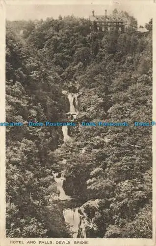 R651120 Teufelsbrücke. Hotel and Falls. I. Schwarz. 1931