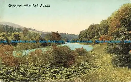 R649225 Hawick. Teviot aus Wilton Park. Fred. W. Robertson