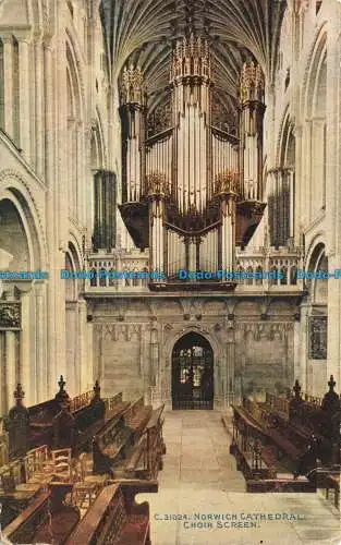 R649837 Kathedrale von Norwich. Chorschirm. Das Photochrom. Celesque-Serie. 1912