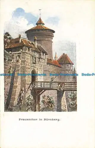 R650558 Frauenthor in Nürnberg. S.Soldan sche Hofbuchandlung