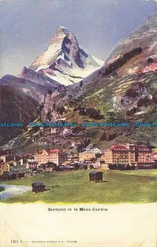 R650562 Zermatt und das Matterhorn. Fleischbrüder