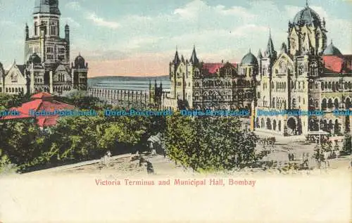 R651170 Bombay. Victoria Terminus und Rathaus