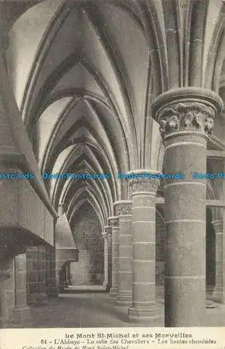 R649879 Der Mont St. Michel und seine Wunder. L Abtei. Der Rittersaal