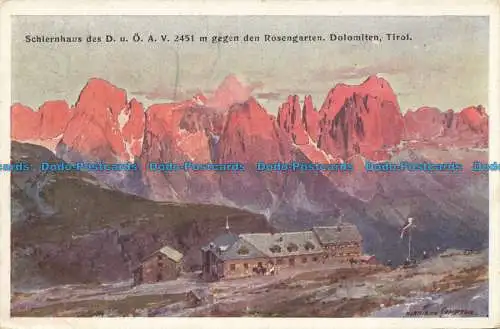 R649302 Tirol. Schlernhaus des D.u.O. A.V. John. F. Ammon