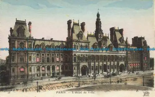 R651220 Paris. Das Rathaus. Neurdein und Co. ND. Foto