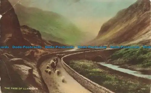 R651224 Der Pass von Llanberis. Postkarte. 1936