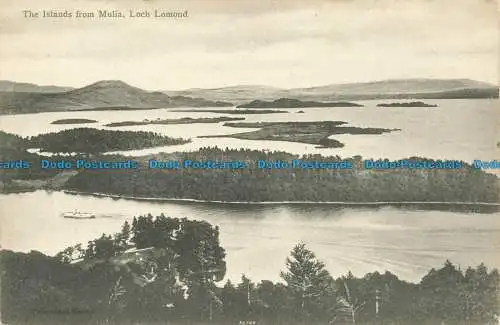 R649329 Loch Lomond. Die Inseln von Mulia. Valentine Serie