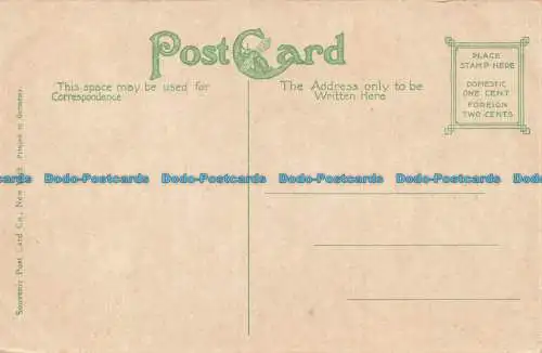 R651241 Fla. Pensacola. Zollhaus und Post. Souvenir Postkarte