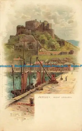 R650656 Trikot. Mont Orgueil. C.W. Faulkner. Kanalinseln. Seriennr. 52. 19