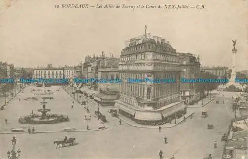 R651945 Bordeaux. Die Tourny-Allees und der Cours. Ch. Chambon