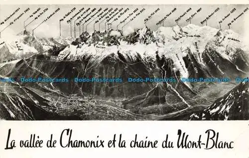 R651957 Das Vallee de Chamonix und die Kette des Mont Blanc. C.A.P. RP