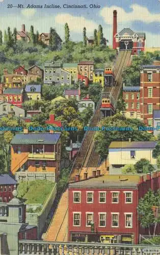 R650000 Ohio. Mt. Adams Incline. Cincinnati. J. Louis Motz News. C.T. Art Farbe