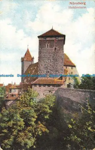 R650715 Nürnberg. Heidenturm. Postkarte