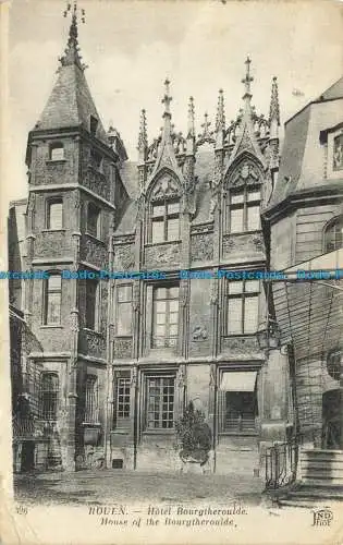 R650011 Rouen. Haus der Bourgtheroulde. Neurdein und Co. ND. Foto. 1918