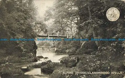 R651350 Llandrindod Wells. Alpenbrücke. L. und N.W. R. Überarbeitete Serie. 1904