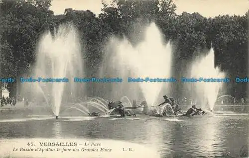 R652017 Versailles. Der Park. Das Apollo-Becken am Tag der großen Gewässer. L.Ra