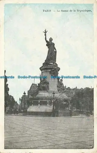 R650774 Paris. Die Statue der Republik. J.C. 1912