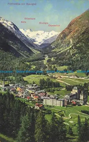 R650072 Pontresina mit Rosegtal. Sattel. Muongia. Gluschaint. Basarflury