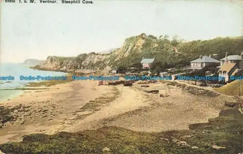 R652047 I.O.W. Ventnor. Steephill Cove. Photochrom