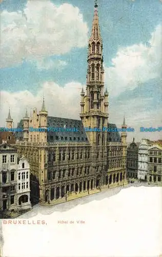 R650110 Brüssel. Rathaus. Postkarte