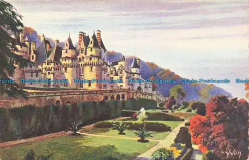 R651447 La Douce Frankreich. Schlösser der Loire. Schloss von Rigny Usse. Ansicht d Ense