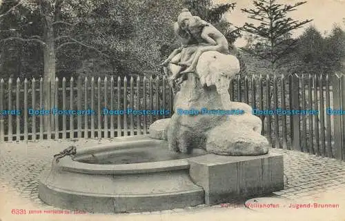 R652097 Zürich. Wollishofen. Jugend Brunnen. Photoglob