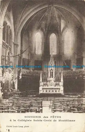 R650900 Erinnerung an die Feiertage. der Stiftskirche Sainte Croix de Montelimar. Louis La