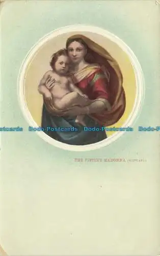 R650929 Die Sixtinische Madonna. Serie 1580. Raphael. 1910