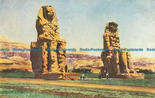 R651544 Theben. Die zwei Kolosse von Memnon. Gaddis und Seif