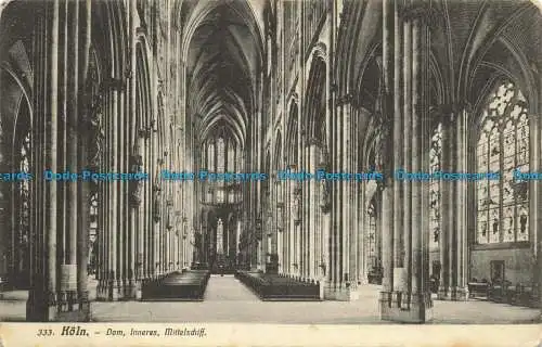 R652198 Koln. Dom. Innen. Mittelschiff