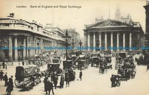 R652203 London. Bank of England und Royal Exchange. W. Straker