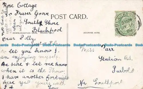 R650239 Blackpool. F.F. Postkarte. 1909