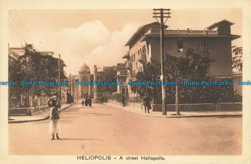 R651567 Heliopolis. Ein Straßenheliopolis. Der Kairo Postcard Trust. Serie. 605