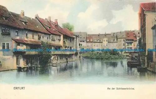 R652220 Erfurt. An der Schlosserbrücke. Keyser sche Hofbuchhandlung