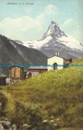 R651014 Findelen und das Matterhorn. E.R.N.Nr. 8045